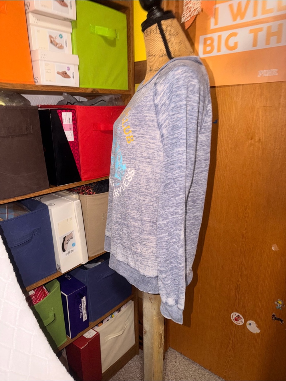 Blue Graphic Adventure Crewneck Sweatshirt - Women's Sweater - Picture 6 of 8